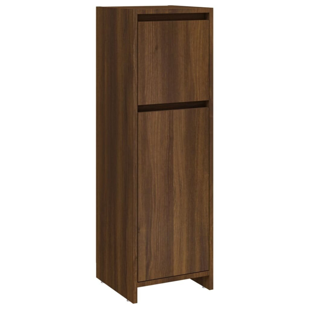 (brown oak) vidaXL Bathroom Cabinet Washroom Storage Rack Cupboard Chipboard Multi Colours