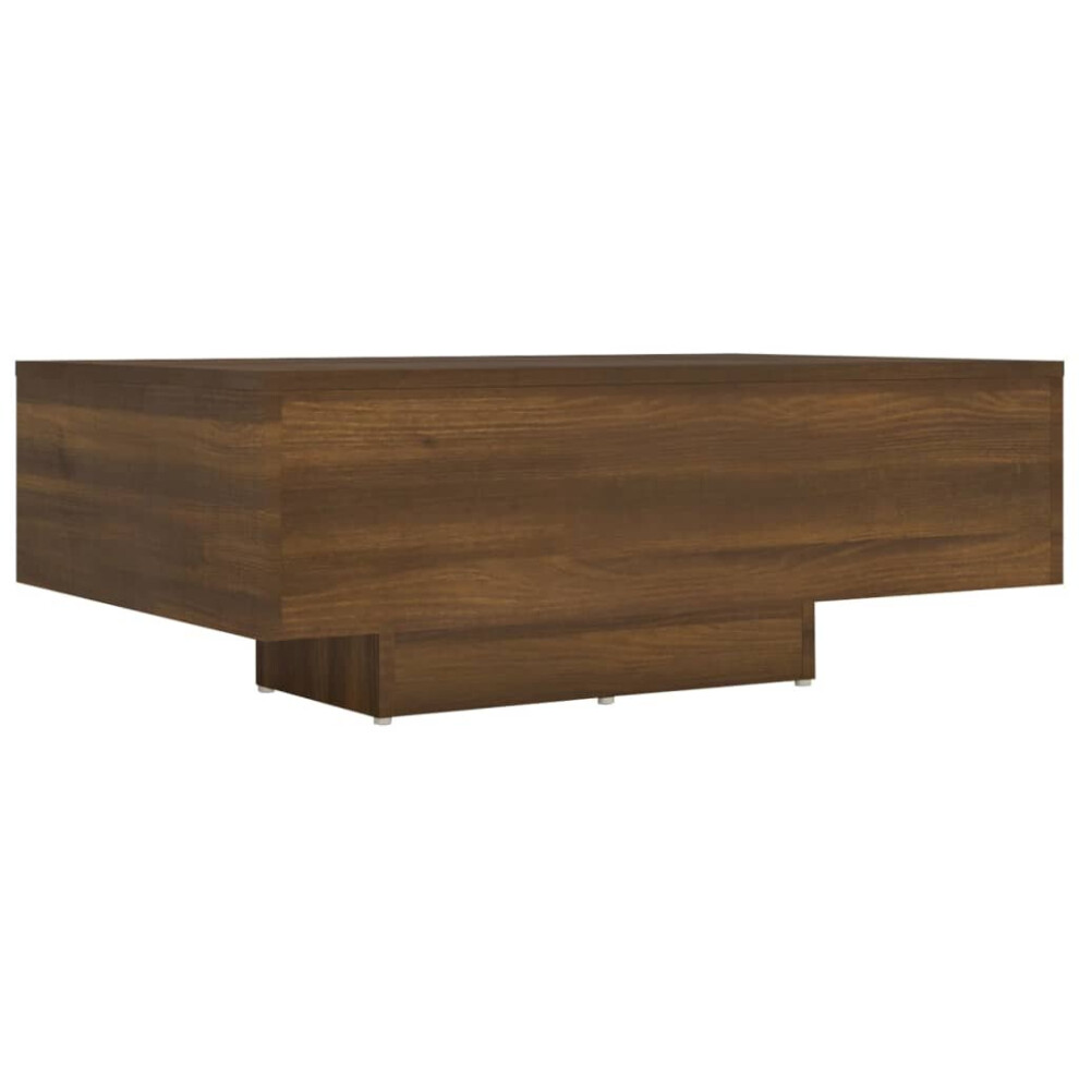 (brown oak) vidaXL Coffee Table Engineered Wood Accent Side Sofa End Table Multi Colours