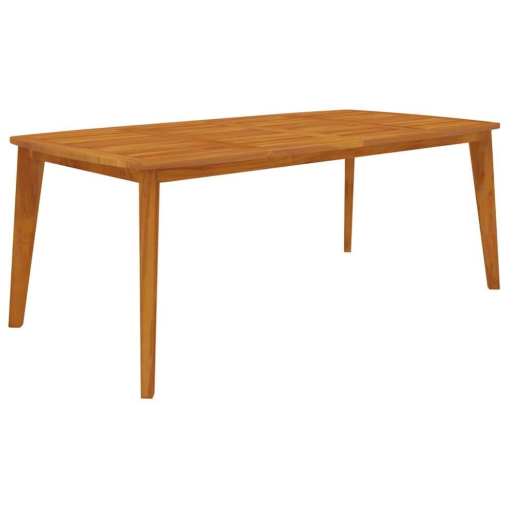 (200 x 100 x 75 cm) vidaXL Solid Wood Acacia Garden Table Furniture 160x90x75 cm/200x100x75 cm