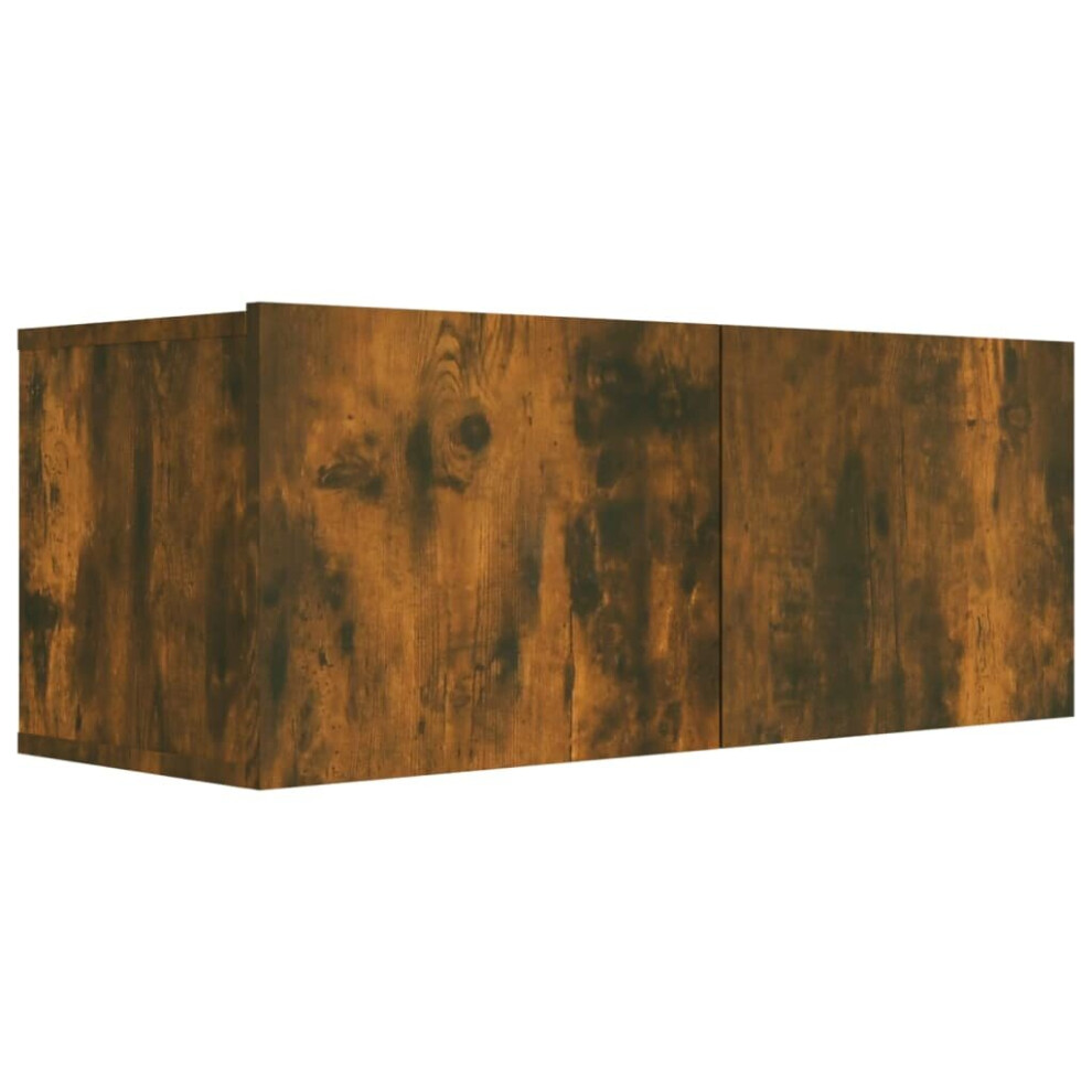 Vidaxl (Smoked Oak) Tv Cabinet Entertainment Centre Media Tv Unit Tv Stand Engineered Wood