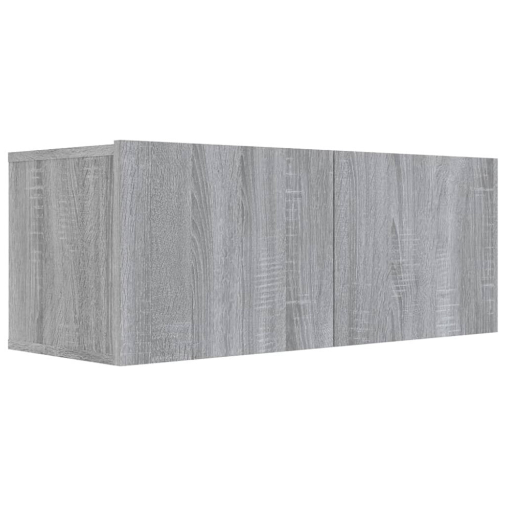 Vidaxl (Grey Sonoma) Tv Cabinet Entertainment Centre Media Tv Unit Tv Stand Engineered Wood