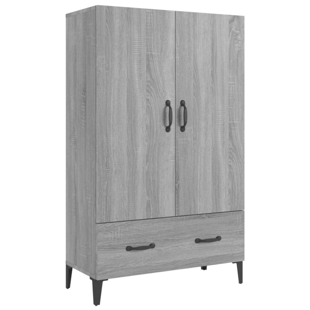 (grey sonoma) vidaXL Highboard Engineered Wood Home Storage Cabinet Cupboard Multi Colours