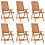 VidaXL (6) vidaXL 2/4/6/8x Solid Wood Eucalyptus Folding Garden Chairs Foldable Chair 2