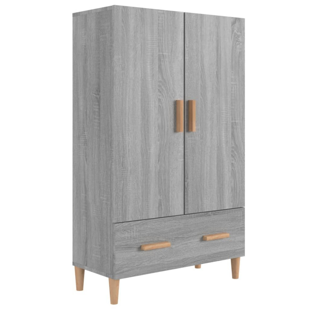 (grey sonoma) vidaXL Highboard Engineered Wood Sideboard Cabinet Cupboard Multi Colours