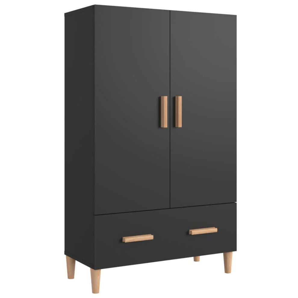 (black) vidaXL Highboard Engineered Wood Sideboard Cabinet Cupboard Multi Colours