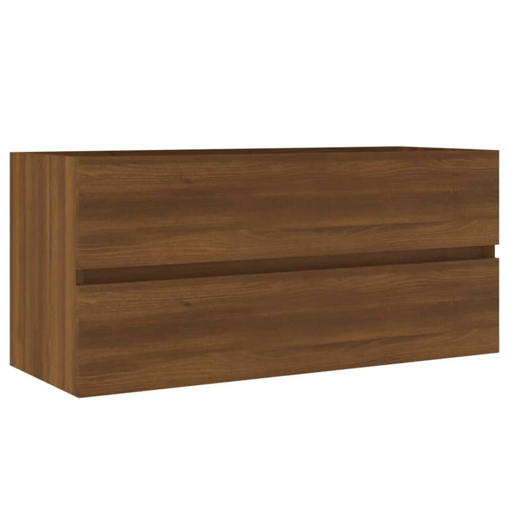 (brown oak) vidaXL Sink Cabinet Chipboard Storage Bathroom Washroom Multi Models/Colours