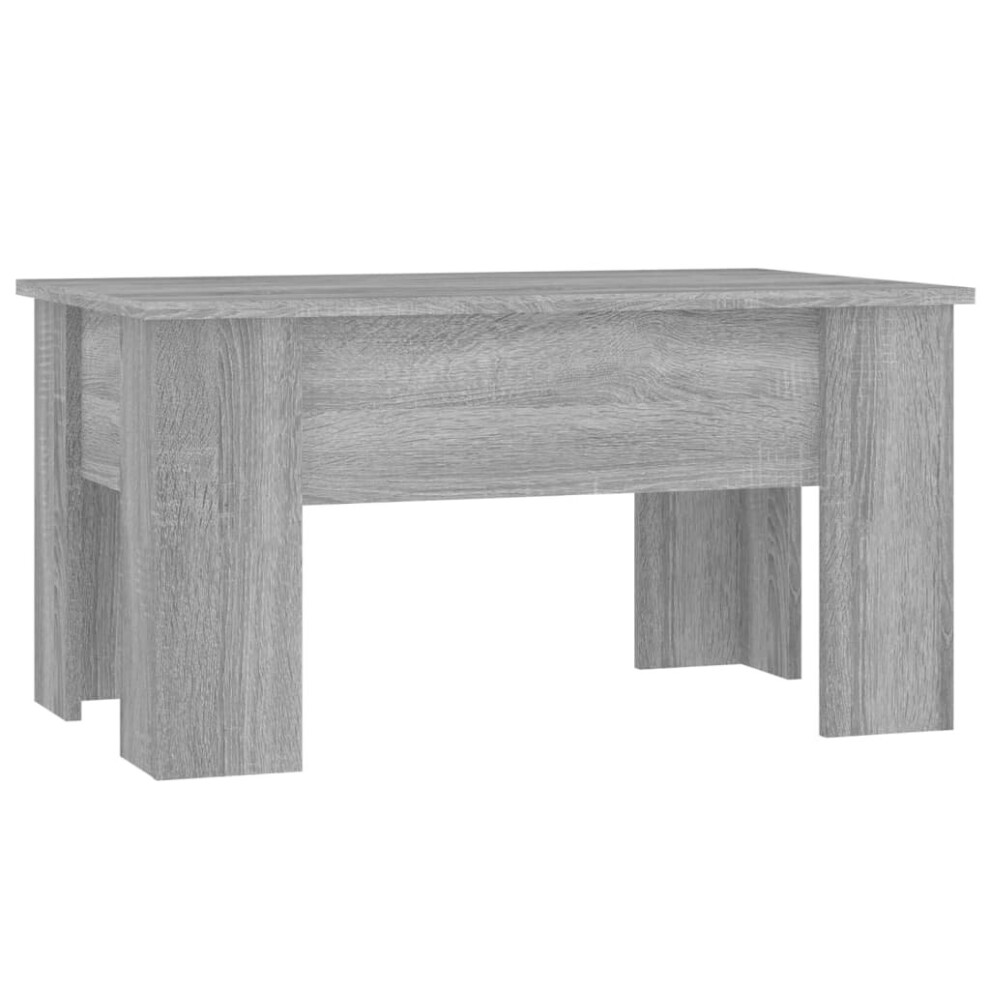 Vidaxl (Grey Sonoma) Coffee Table Engineered Wood Couch Tea Accent End Table Multi Colours