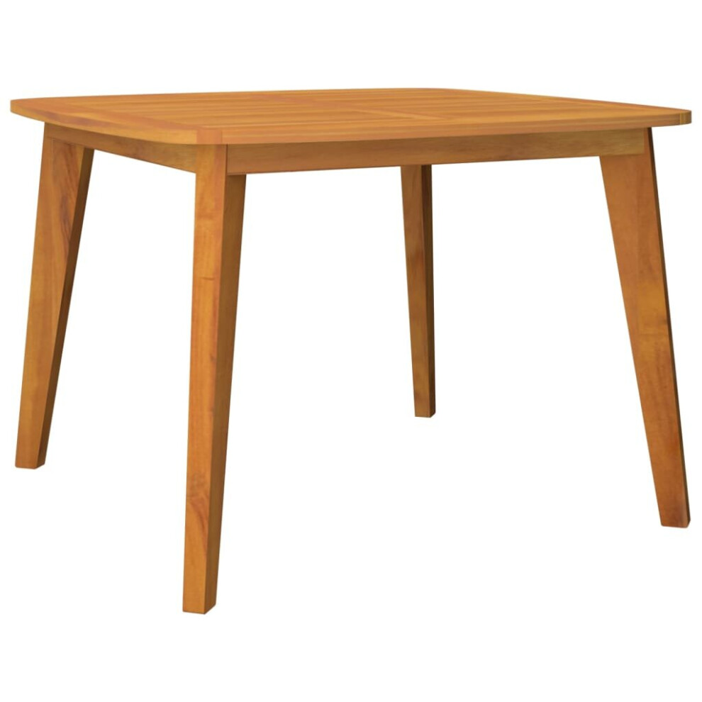 Vidaxl (110 X 110 X 75 Cm) Solid Wood Acacia Garden Table Outdoor Patio Furniture Multi Sizes