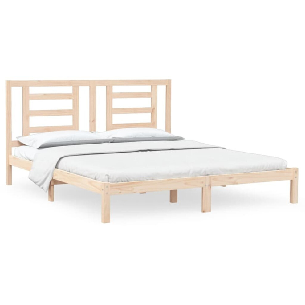 (brown, 180 x 200 cm) vidaXL Solid Wood Pine Bed Frame Wooden Bedstead Bed Base Multi Colours/Sizes