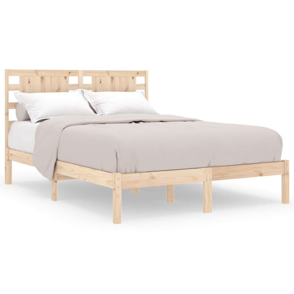 (brown, 120 x 190 cm) vidaXL Solid Wood Pine Bed Frame Indoor Bedroom Bedstead Multi Colours/Sizes