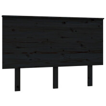 (black, 124 x 6 x 82.5 cm) vidaXL Bed Headboard Home Bedroom Decorative Bed Header Panel Solid Wood Pine