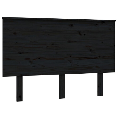 VidaXL (black, 124 x 6 x 82.5 cm) vidaXL Bed Headboard Home Bedroom Decorative Bed Header Panel Solid Wood Pine