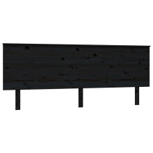 (black, 204 x 6 x 82.5 cm) vidaXL Bed Headboard Home Bedroom Decorative Bed Header Panel Solid Wood Pine