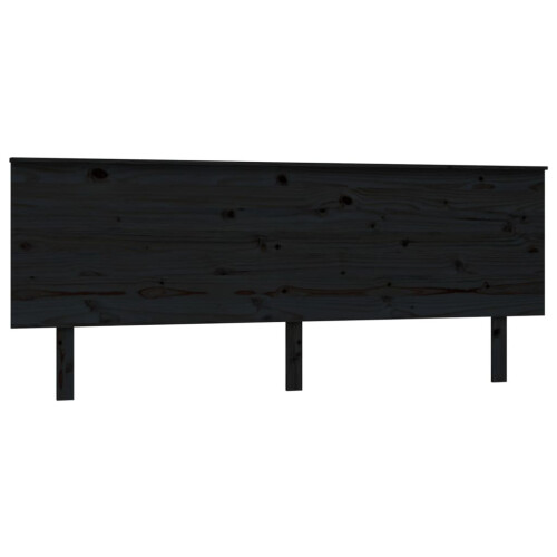 VidaXL (black, 204 x 6 x 82.5 cm) vidaXL Bed Headboard Home Bedroom Decorative Bed Header Panel Solid Wood Pine