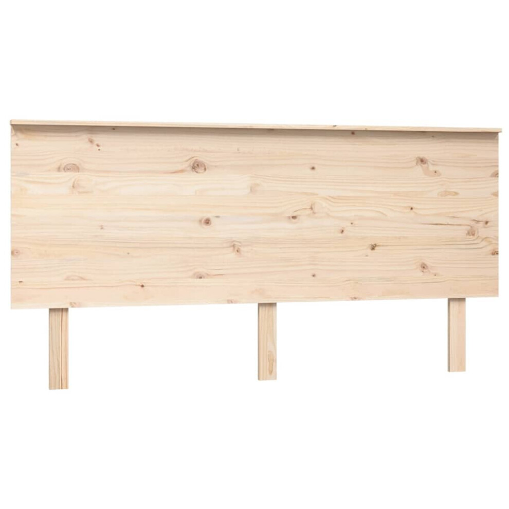 (brown, 164 x 6 x 82.5 cm) vidaXL Bed Headboard Home Bedroom Decorative Bed Header Panel Solid Wood Pine