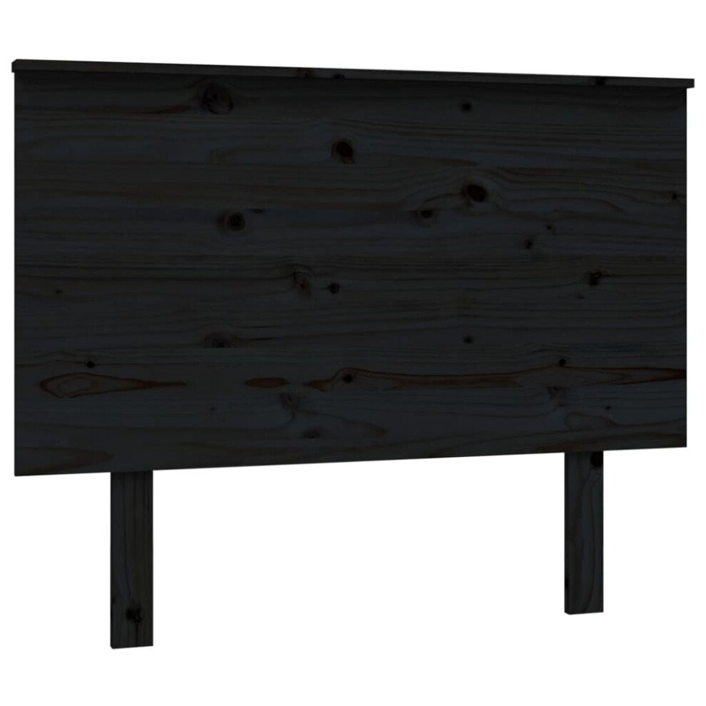 (black, 104 x 6 x 82.5 cm) vidaXL Solid Wood Pine Bed Headboard Wooden Bed Header Multi Colours/Sizes