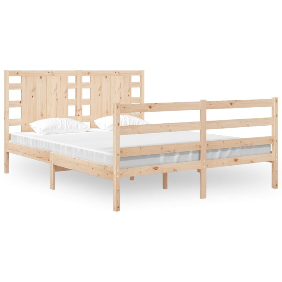 (brown, 120 x 190 cm) vidaXL Solid Wood Pine Bed Frame Bedstead Platform Bed Multi Colours/Sizes