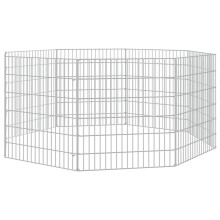 (54 x 60 cm/8) vidaXL Free Range Animal Enclosure Rabbit Cage Animal Cage Galvanised Iron
