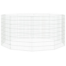 (54 x 80 cm/10) vidaXL Free Range Animal Enclosure Rabbit Cage Animal Cage Galvanised Iron