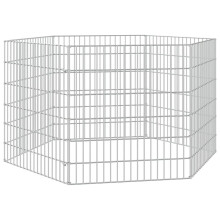 (54 x 60 cm/6) vidaXL Free Range Animal Enclosure Rabbit Cage Animal Cage Galvanised Iron