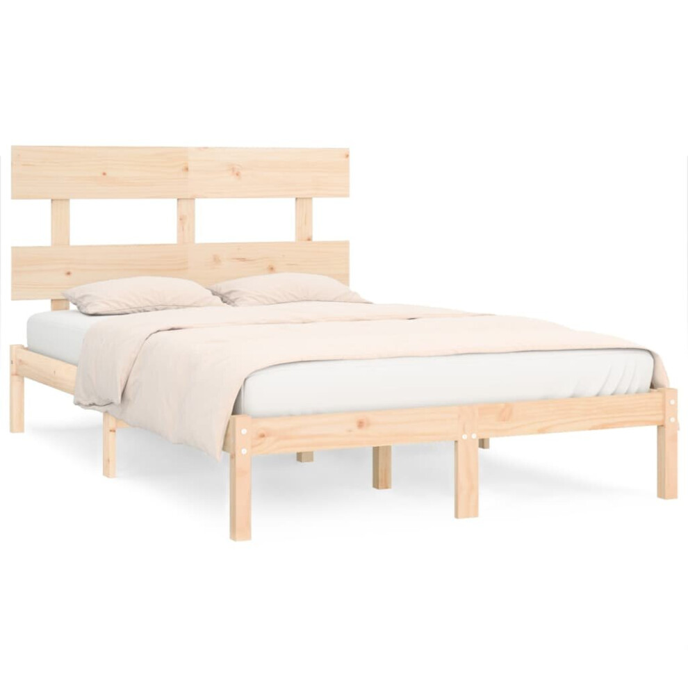 (180 x 200 cm) vidaXL Solid Wood Bed Frame Bedroom Bedstead Bed Base Multi Colours/Sizes