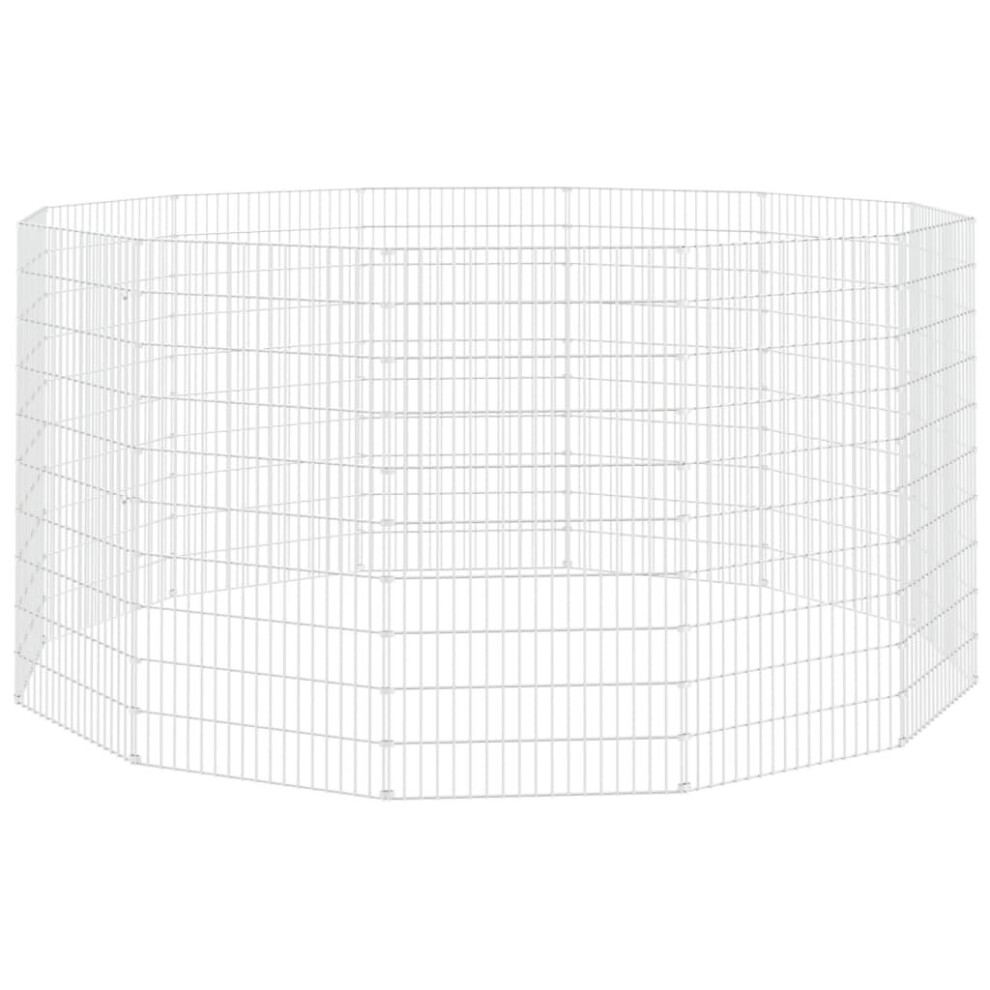 Vidaxl (54 X 100 Cm12) Free Range Animal Enclosure Rabbit Cage Animal Cage Galvanised Iron