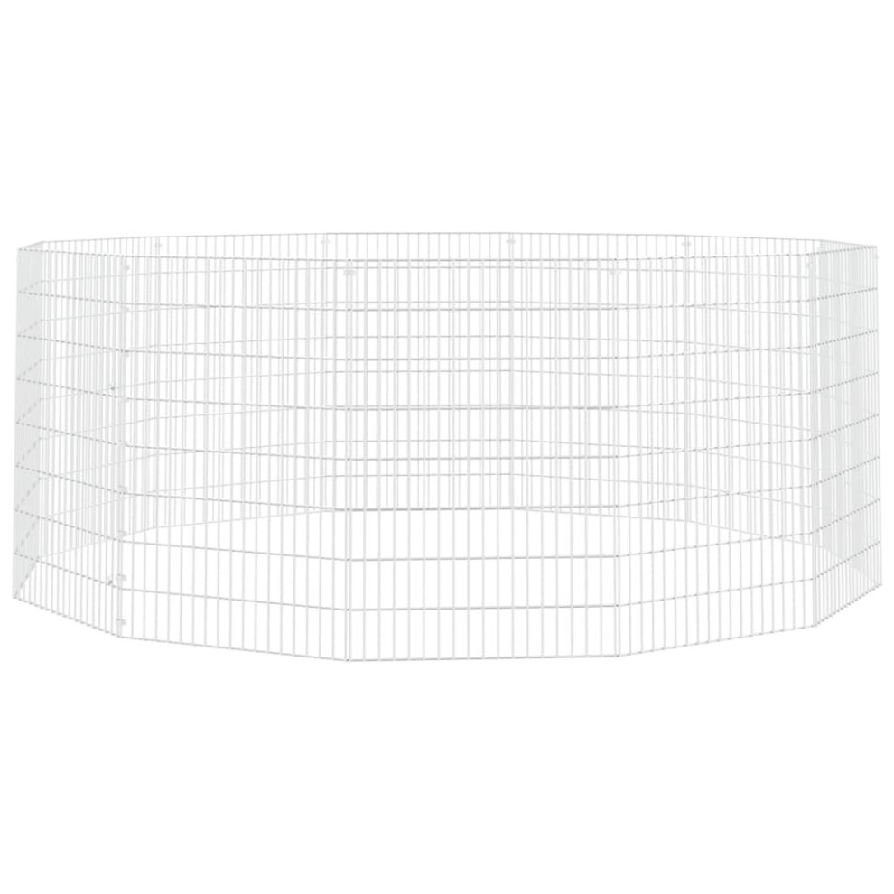 Vidaxl (54 X 80 Cm/12) Free Range Animal Enclosure Rabbit Cage Animal Cage Galvanised Iron