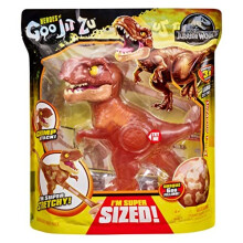 H?ros de Goo Jit Zu Jurassic World, T. Rex SupaGoo 7,5" Stretchy, Dinosaur Squishy avec attaque de m?choire - Multicolore