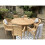 Teak Garden furniture round table combo 2
