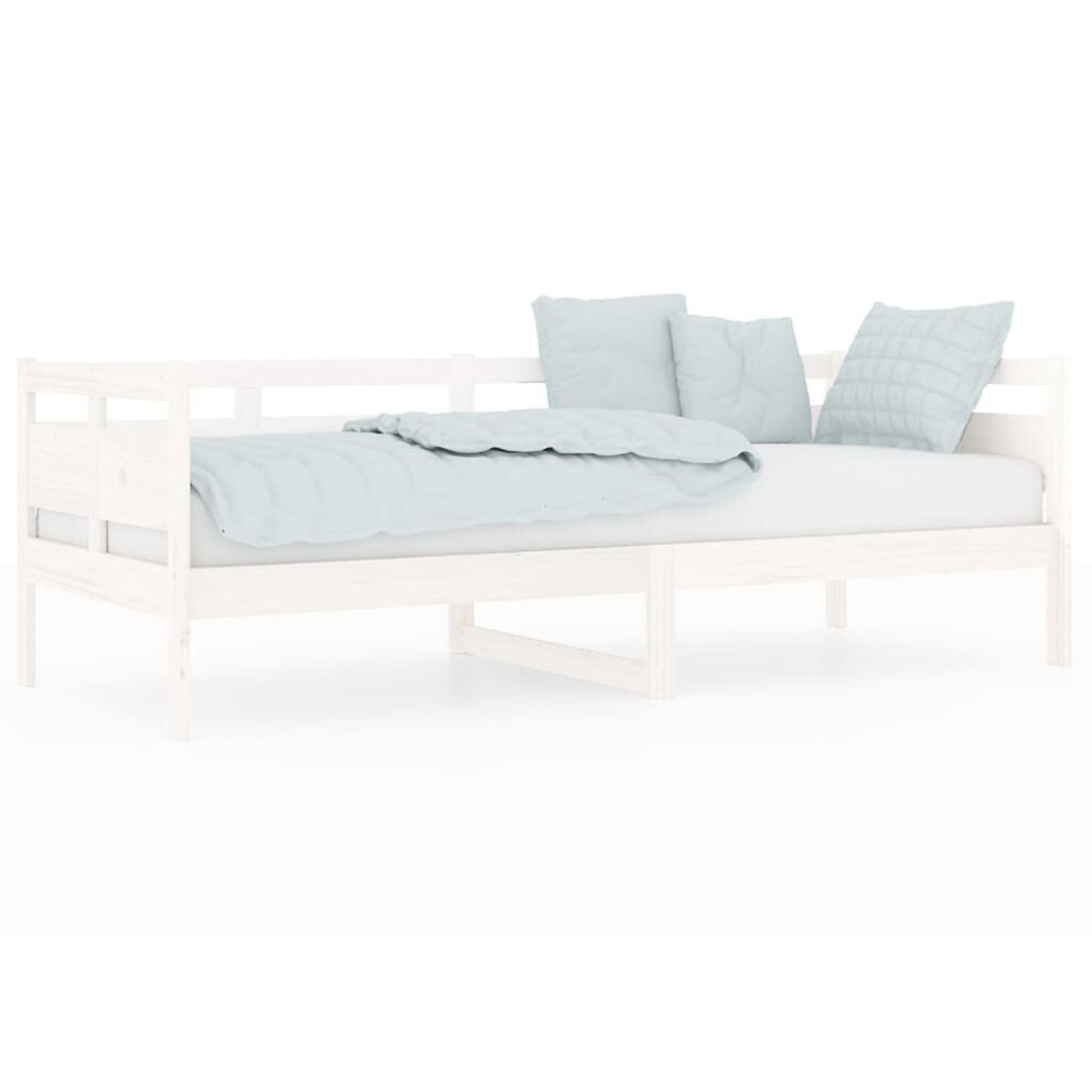 (white, 80 x 200 cm) vidaXL Solid Wood Pine Day Bed Wooden Sleepover Sofa Bed Multi Colours/Sizes