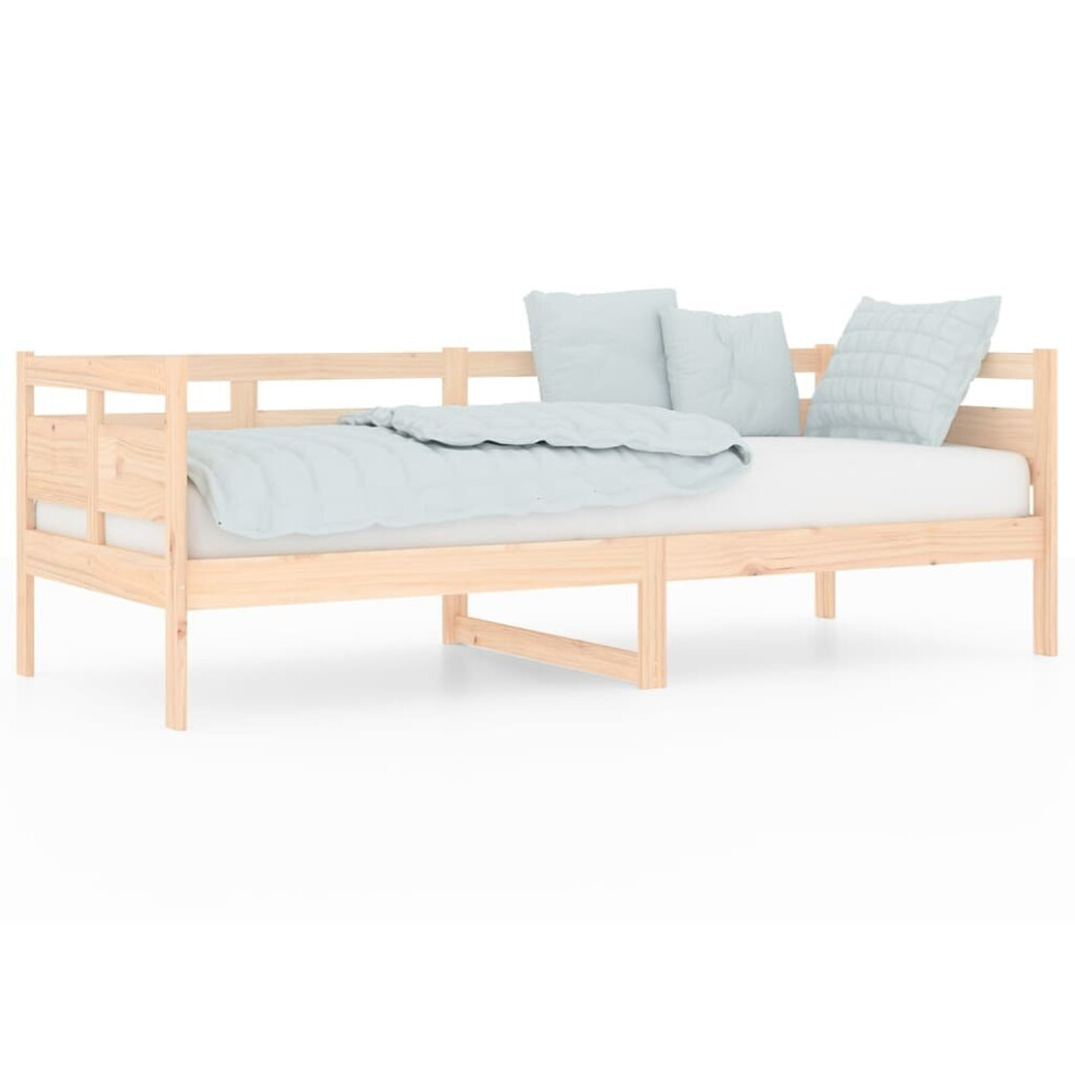 Vidaxl (Brown, 80 X 200 Cm) Solid Wood Pine Day Bed Wooden Sleepover Sofa Bed Multi Colours/Sizes