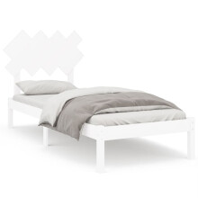 (white, 90 x 200 cm) vidaXL Solid Wood Bed Frame Home Wooden Bed Base Bedstead Multi Colours/Sizes