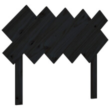 (black, 104 x 3 x 80.5 cm) vidaXL Bed Headboard Home Bedroom Decorative Bed Header Panel Solid Wood Pine