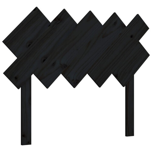 VidaXL (black, 104 x 3 x 80.5 cm) vidaXL Bed Headboard Home Bedroom Decorative Bed Header Panel Solid Wood Pine