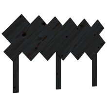 (black, 132 x 3 x 81 cm) vidaXL Bed Headboard Home Bedroom Decorative Bed Header Panel Solid Wood Pine