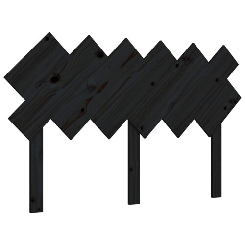 VidaXL (black, 132 x 3 x 81 cm) vidaXL Bed Headboard Home Bedroom Decorative Bed Header Panel Solid Wood Pine