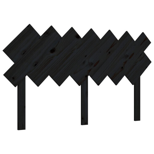 VidaXL (black, 141 x 3 x 80.5 cm) vidaXL Bed Headboard Home Bedroom Decorative Bed Header Panel Solid Wood Pine