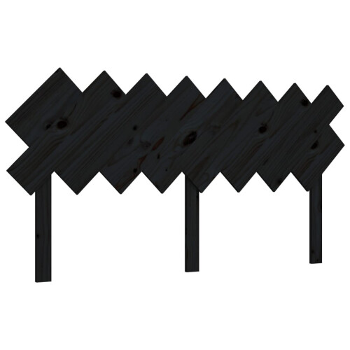 VidaXL (black, 159.5 x 3 x 80.5 cm) vidaXL Bed Headboard Home Bedroom Decorative Bed Header Panel Solid Wood Pine