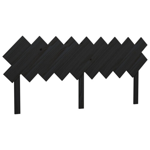 VidaXL (black, 178 x 3 x 80.5 cm) vidaXL Bed Headboard Home Bedroom Decorative Bed Header Panel Solid Wood Pine