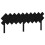 VidaXL (black, 196 x 3 x 80.5 cm) vidaXL Bed Headboard Home Bedroom Decorative Bed Header Panel Solid Wood Pine 1