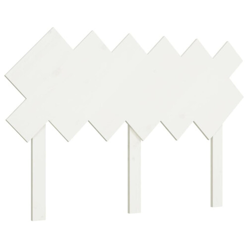 VidaXL (white, 122.5 x 3 x 80.5 cm) vidaXL Bed Headboard Home Bedroom Decorative Bed Header Panel Solid Wood Pine