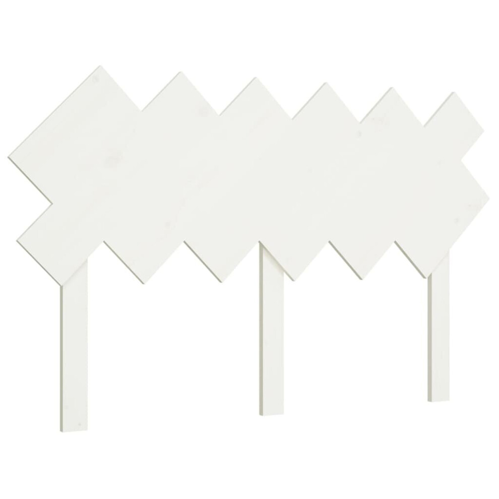 Vidaxl (White, 132 X 3 X 81 Cm) Bed Headboard Home Bedroom Decorative Bed Header Panel Solid Wood Pine