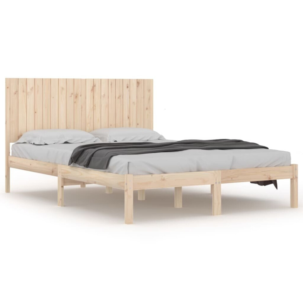 Vidaxl (Brown, 180 X 200 Cm) Bed Frame Bed Base Bedstead Bedroom Mattress Foundation Solid Wood Pine