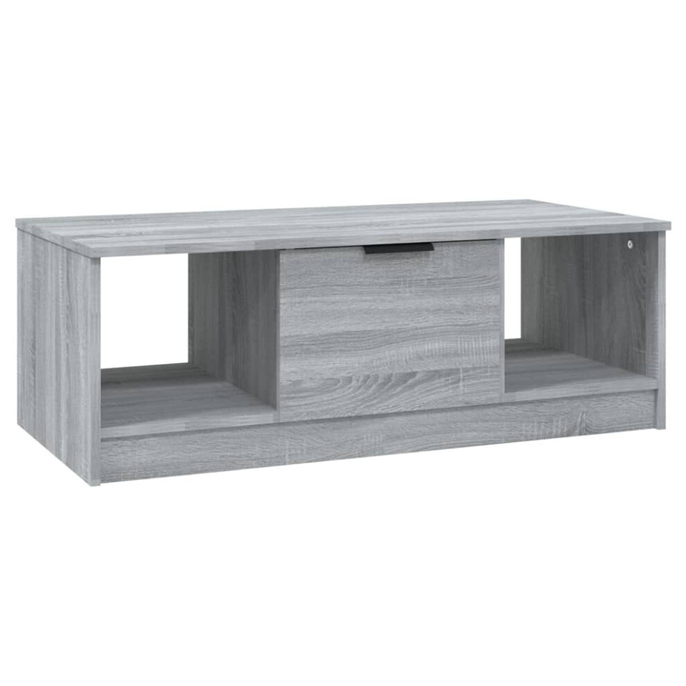 Vidaxl (Grey Sonoma) Coffee Table Engineered Wood Couch Sofa Side Center Table Multi Colours