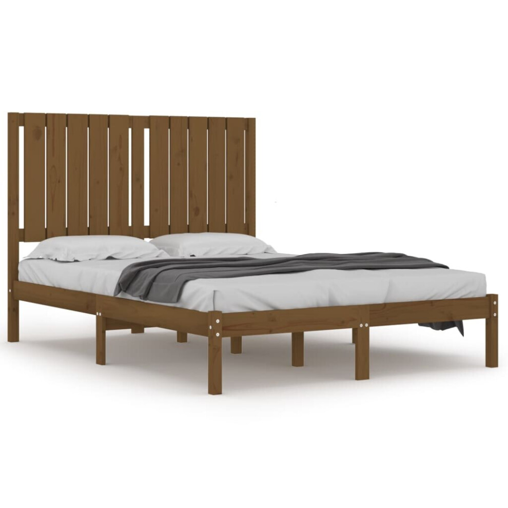 (honey brown, 120 x 200 cm) vidaXL Solid Wood Pine Bed Frame Wooden Bedstead Bed Base Multi Colours/Sizes