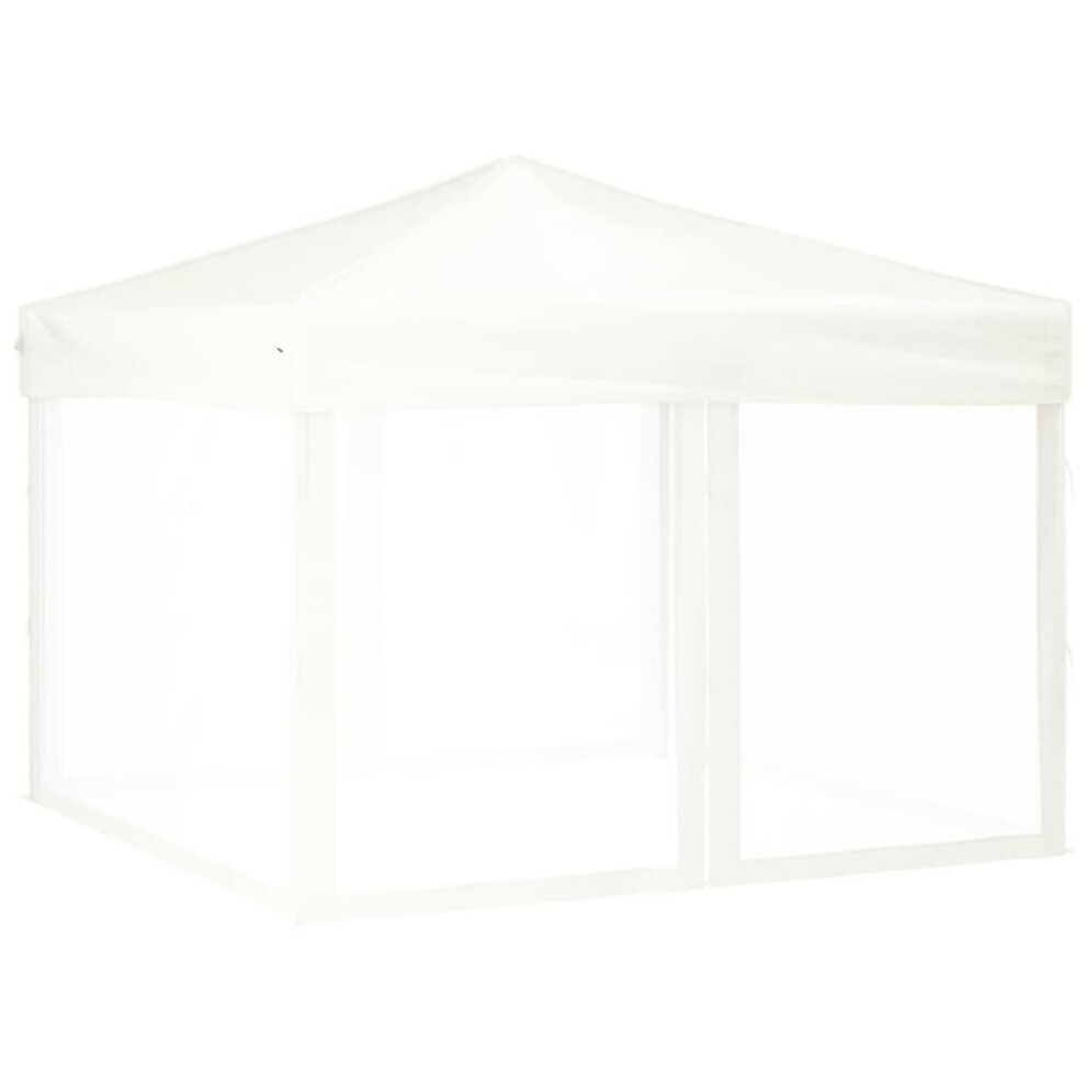 Vidaxl (White, 292 X 292 X 245 Cm) Folding Party Tent With Sidewalls Pavilion Marquee Multi Colours/Sizes