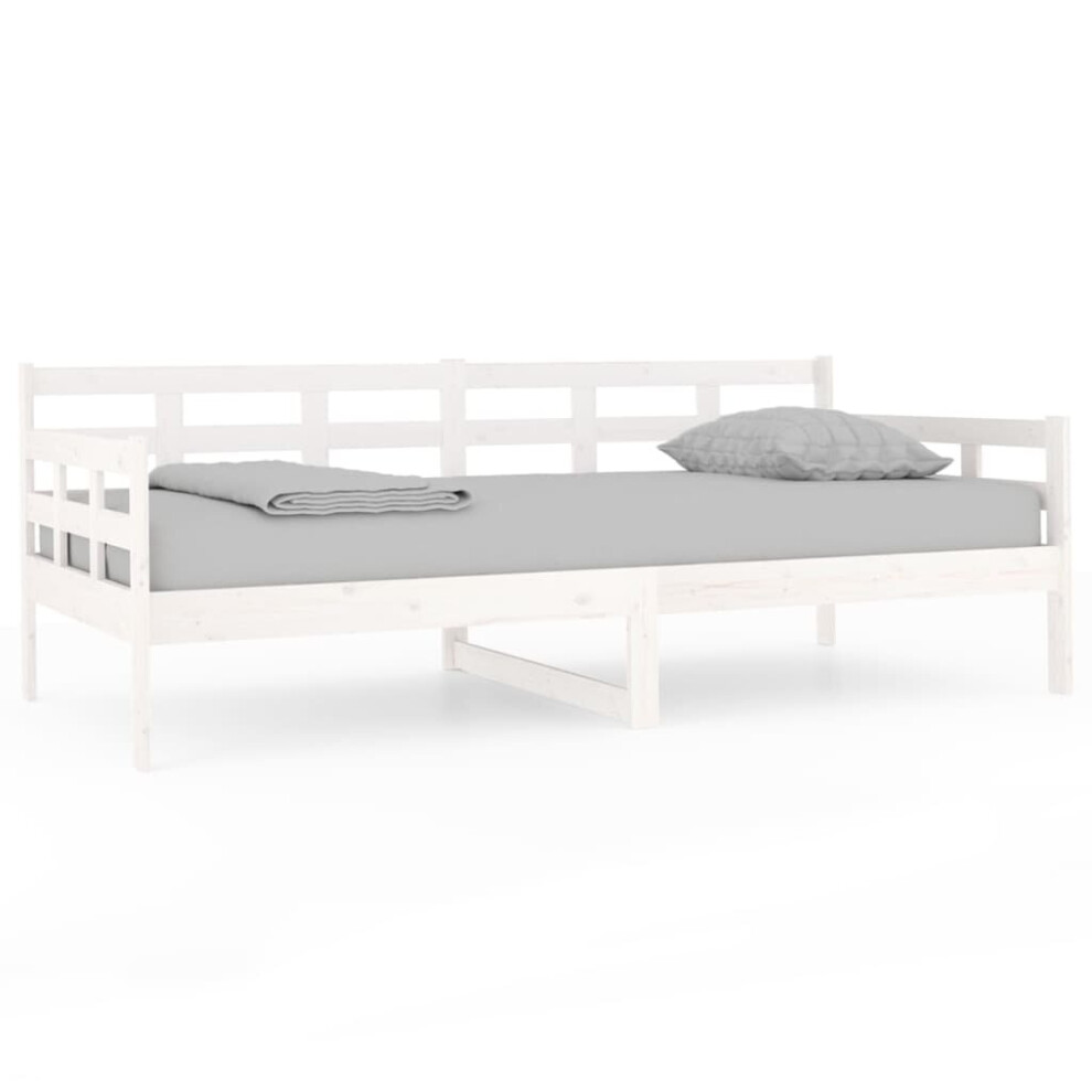 Vidaxl (White, 90 X 190 Cm) Solid Wood Pine Day Bed Indoor Bedroom Furniture Multi Colours/Sizes