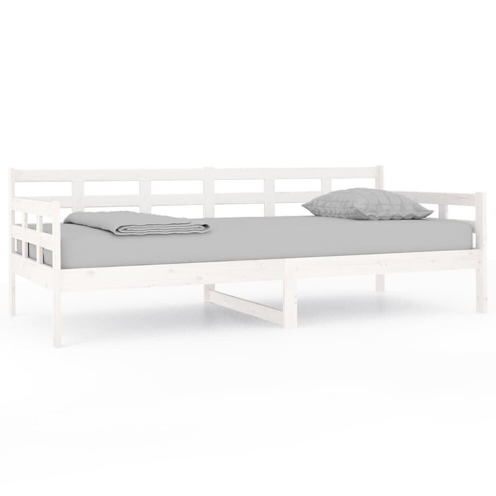 Vidaxl (White, 90 X 200 Cm) Solid Wood Pine Day Bed Indoor Bedroom Furniture Multi Colours/Sizes