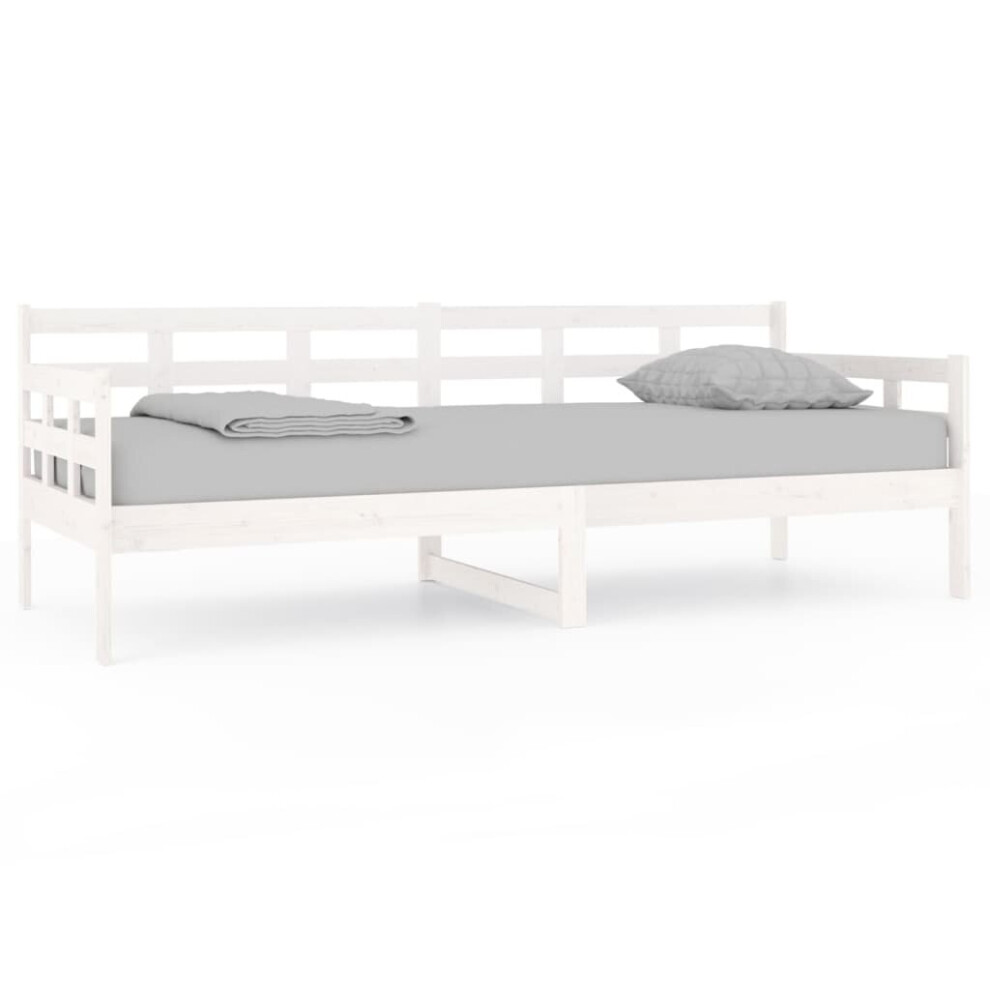 Vidaxl (White, 80 X 200 Cm) Solid Wood Pine Day Bed Indoor Bedroom Furniture Multi Colours/Sizes
