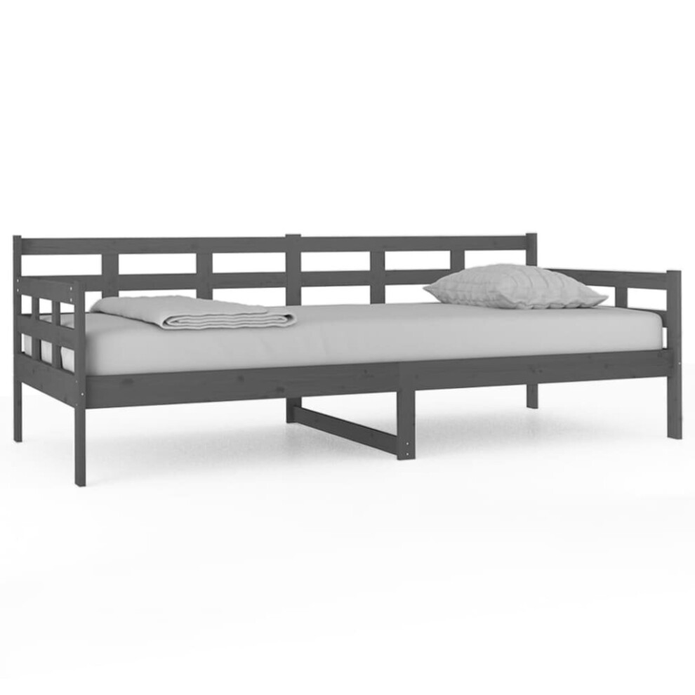 (grey, 90 x 200 cm) vidaXL Solid Wood Pine Day Bed Indoor Bedroom Furniture Multi Colours/Sizes